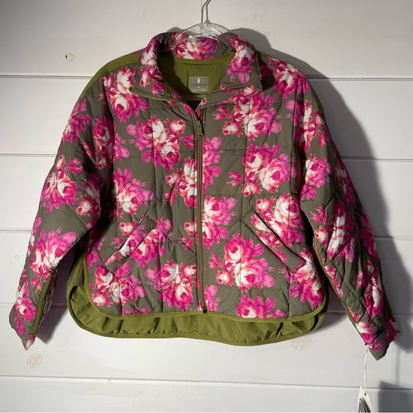 Free People Movement Printed Pippa Packable Puffer Quilted Jacket Sz XS - Picture 2 of 14